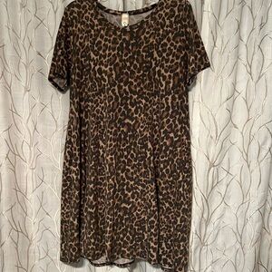 🛍️Leopard print cotton dress